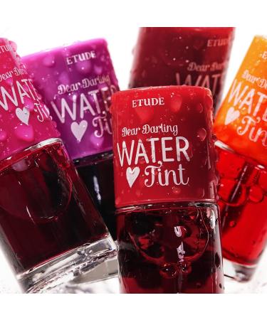 ETUDE Dear Darling Water Tint Strawberry Ade (21AD) | Bright Lip Tint with Pomegranate & Grapefruit Extract - Buy Online on SooperMarket.com