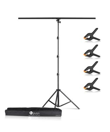 Hpusn 8.5 x 5 ft Backdrop Stand: Photo Video Studio Adjustable Backdrop Stand for Parties, Wedding, Photography, Advertising Display BS01T