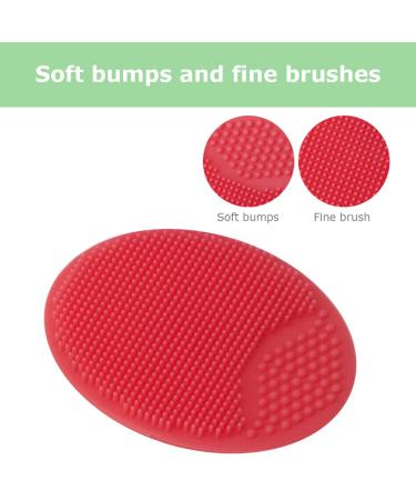 Zroven 4-Piece Silicone Face Brush Cleaning Pads - Acne Removal & Pore Cleanser Tool in Random Colors - Buy Online on SooperMarket.com