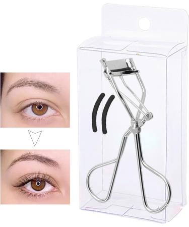 Teksome Eyelash Curler | Handheld Eye Lash Curler | Padded Handle Curler Just Dramatically Curled Eyelashes for Lash Lift in Seconds for Long Lasting Chrome-pvc Box - Buy Online on SooperMarket.com