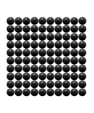 68 Cal Paintballs Jawbreaker Solid Balls - Self Defense Nylon, Less Lethal Practice Paintballs .68 Caliber - Black (100 Count) 3.5 Gram