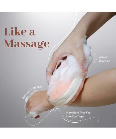 Atesswy Bath Sponge Shower Loofah Body Scrubber - Pack of 2 - Buy Online on SooperMarket.com