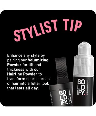 BOLDIFY Hair Texture Powder and Volumizer - Styling for Thinning Hair - Volumizing Powder for Women & Men - Travel Size - Buy Online on SooperMarket.com