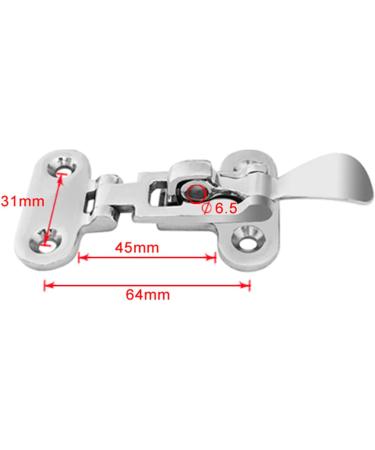 NRC&XRC Heavy Duty 316 Stainless Steel Anti-Rattle Lockable Hold Down CLAMP Latch Locker Hatch Hardware 2 PACKS - Buy Online on SooperMarket.com