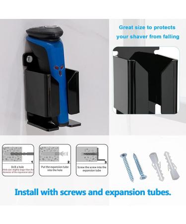 Jingling Self-Adhesive Toothbrush & Razor Holder for Shower Electric Shed Organizer in Black | Durable Storage Solution for Toiletries - Buy Online on SooperMarket.com