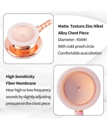 Scienlodic Professional Double Head Stethoscope | Home & Clinical Use | Customized Gold-Plated | High-End Pink - Buy Online on SooperMarket.com