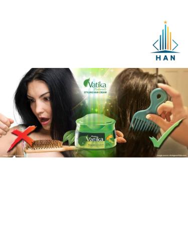 Vatika Naturals Nourish & Protect Styling Hair Cream with Henna Almond & Aloe Vera - 140ml for Healthy Hair | Buy Online Worldwide - Buy Online on SooperMarket.com
