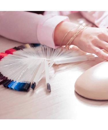 TRIXES Fan with 50 Nail Art Sticks | Fingernail Display for Practice & Showcase - Nail Tips for Artists - Buy Online on SooperMarket.com