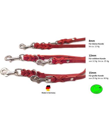 Adjustable Double Dog Liner for Small & Large Dogs - 2.40m x 8mm Red | Durable & Versatile eCommerce Shipping Worldwide - Buy Online on SooperMarket.com
