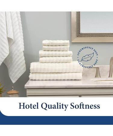 Luxury Bamboo Blend Washcloth Set - Ultra Soft & Absorbent - 2-Pack Grey - Cosy House Collection - Buy Online on SooperMarket.com