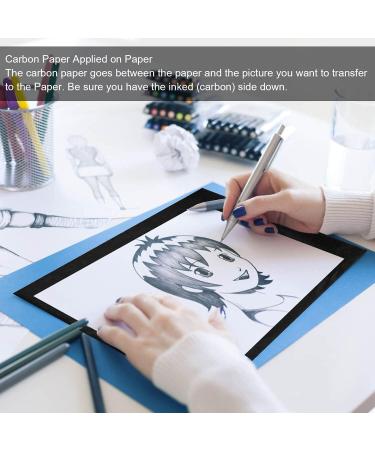 Longtereen 100 Sheets Carbon Paper for Tracing Patterns - Black Graphite Paper for Wood, Paper, Canvas Crafts - Buy Online on SooperMarket.com