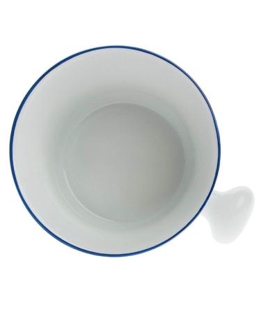 Fendrihan Hand-Painted Dark Blue Porcelain Apothecary Shaving Mug | Premium Shaving Accessories Worldwide Shipping - Buy Online on SooperMarket.com
