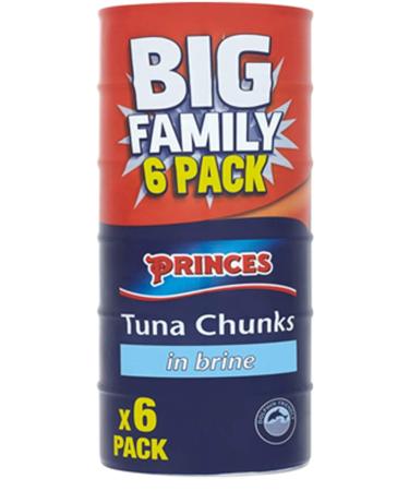 Princes Tuna Chunks in Brine 6 x 145g