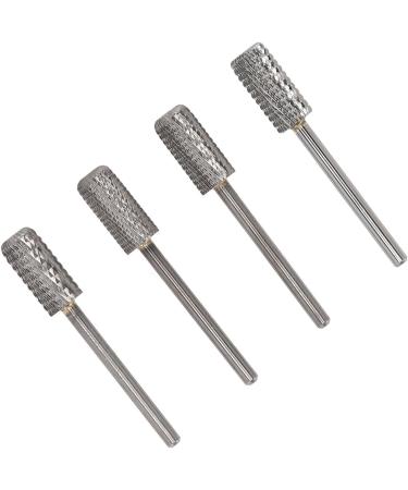 Nail Art Drill Polishing Removing Nail Gel 4 Pieces Nail Tungsten Steel Drill Grinding M C F XF with Storage Box for Nail Studio - Buy Online on SooperMarket.com
