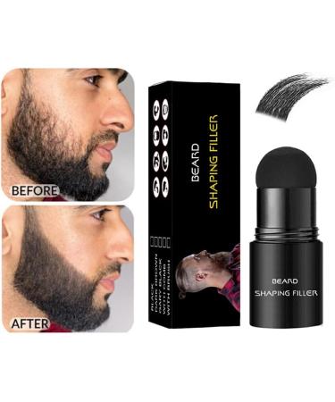 kawehiop Men Beard Filler Powder Long Lasting Hair Shape Patches Coloring Coverage Makeup Business Pen Thickening Dye Paint Black - Buy Online on SooperMarket.com