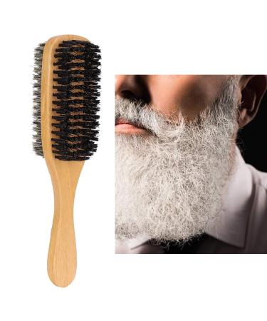 Ankroyu Double-Sided Beard Brush Set | Wooden Handle & Face Hair Trim Brush for Men | Perfect for Grooming & Bar Cleaning - Buy Online on SooperMarket.com