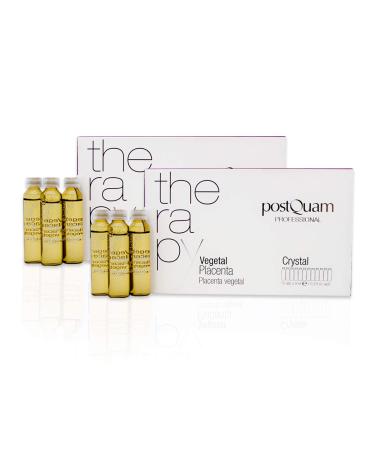 Postquam - vegetable placenta hair ampoule pack |Stimulates the blood circulation and prevents hair loss - 24 ampoules of 9 ml 9 ml (24 pack)