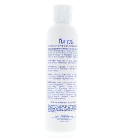 Nairobi Exquisite Hydrating Detangling Shampoo - 8 Ounce - Unisex Formula - Buy Online on SooperMarket.com