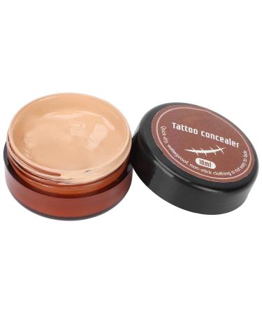 Tattoo Cover Up Makeup Waterproof,ANGGREK Tattoo Concealer Waterproof Makeup Skin Acne Marks Freckles Scars Cover Concealer For Men Women 10Ml