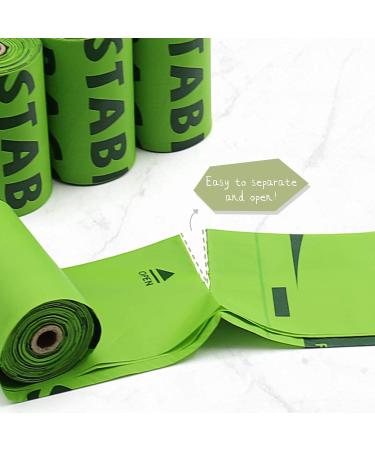 ANWA 100% Compostable Biodegradable Dog Poop Bags Extra Thick Leak Proof with EN13432 Certification and ASTM D6400 Standards Cornstarch Earth Friendly Unscented Doggy Poo Bags 8 Rolls/120 Pooh Bags 120 count (Pack of 1) - Buy Online on SooperMarket.com
