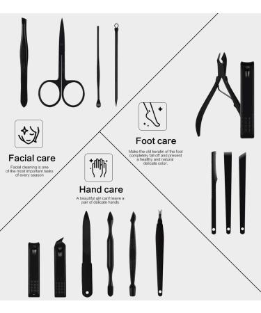 High Precision Stainless Steel Nail Clippers Set with Nail File and Scissors - Red - Buy Online on SooperMarket.com