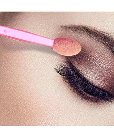 PLAFOPE 50pcs Double Ended Eyeshadow Brush Eye Shadow Stick Makeup Eye Primer Brush Eye Makeup Pink Emulsion - Buy Online on SooperMarket.com