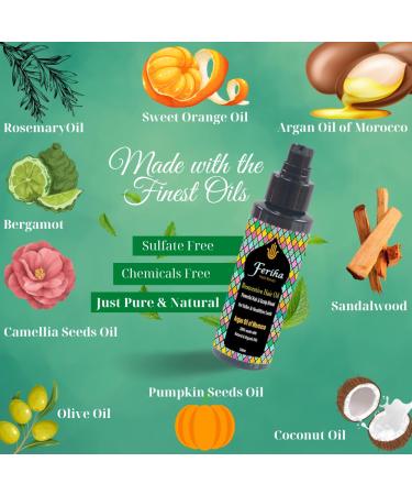 Restorative Hair Oil with Moroccan Argan Oil | Natural Shine Curl Definition Frizz Reduction | Thicker Fuller Manageable Hair - 3.38 Fl Oz - Buy Online on SooperMarket.com