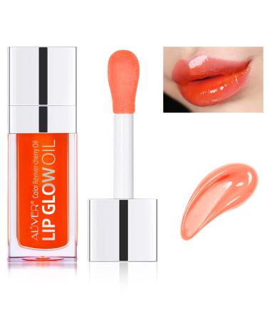 SBHEANGBA Moisturizing Lip Oil No-Sticky Lip Gloss Tinted Lip Balm Lip Care Long Lasting Clear Liquid Lipsticks Plump Lip Glow Oil For Dry Lip's Moisturizing Hydrating And Nourishing 01# Raspberry