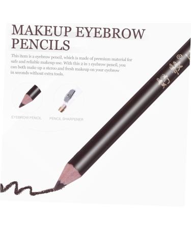 BELLIFFY 8pcs Black Pencils Pencil Makeup Eyebrow Pencils Sharpener Eyebrow Pencil Wooden 1 count (Pack of 1) Coffee - Buy Online on SooperMarket.com