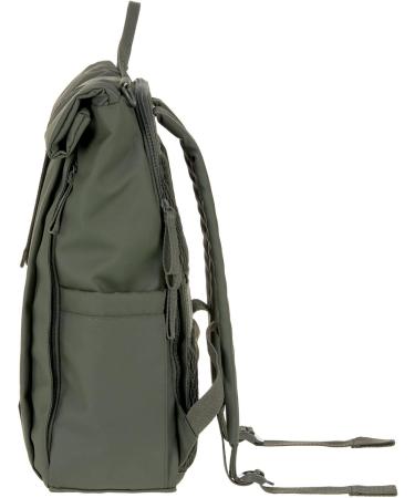 Eco-Friendly Casual Baby Changing Bag Backpack | Diaper Pad Stroller Attachment & Bottle Holder - GRE Rolltop Up in Olive - Buy Online on SooperMarket.com