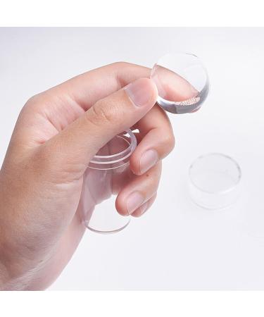 Nail Art Stamping Kit - Transparent Silicone & Scraper | 2 Sets for DIY Nail Decor | HJ-NAT074 - International Shipping Available - Buy Online on SooperMarket.com