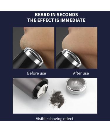 Mini Electric Shaver for Men - USB Rechargeable Portable Travel Rotary Beard Grooming - Buy Online on SooperMarket.com