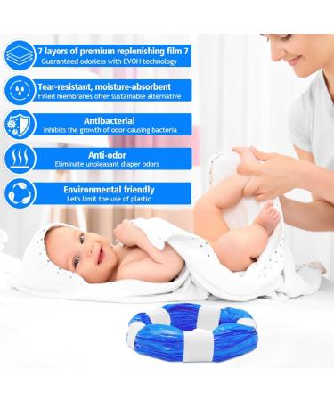 Buy Editbar Pack of 9 Nappy Bin Refill Film Compatible Foil Rings for Nappy Buckets & Littycat Katzenstreu | International Shipping Available - Buy Online on SooperMarket.com