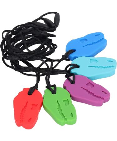 Alomejor 5pcs Silicone Teething Necklace - Soothing Baby Teethers for Gum Relief | International Shipping Available - Buy Online on SooperMarket.com