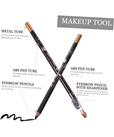 8pcs pencil sharpener eyebrow pencil haozhuang eyebrow pencil Eyebrow Pencils Makeup Accessories 1 count (Pack of 1) Black - Buy Online on SooperMarket.com