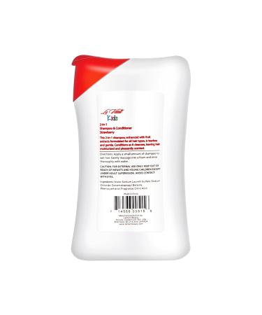 Kids 2in1 Shampoo & Conditioner - Gentle Paraben & Dye-Free Formula for Delicate Hair - Daily Moisturizing - 10.14 fl. oz Strawberry - Buy Online on SooperMarket.com