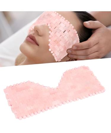 Jade Stone Eye Mask for Relaxation & Anti-Aging | Cooling Rose Quartz Eye Mask for Soothing & Facial Massage - Buy Online on SooperMarket.com