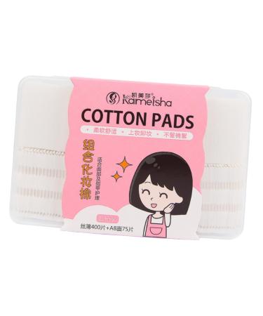 POPETPOP Disposable Hand Wipes 2 1 Disposable Cotton Pads for Face Toner Safemend Secuestro Travel Travel Iton Safety Remove Makeup Safrisor Cleaning Tool Care Powder Puff White White 5.8X5.3CM