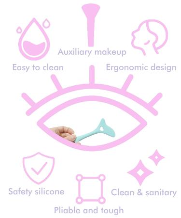 DogieLyn Reusable Silicone Eyeliner Stencil Cat Shape | Eyebrow Pencil & Eyeshadow Applicator Guide Template | Blue Lazy Makeup Tool - Buy Online on SooperMarket.com