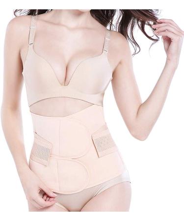 OKPOW Postpartum Belly Wrap - High Elastic Body Shaper Belt for Women, Maternity After Birth - Nude, Large - Buy Online on SooperMarket.com