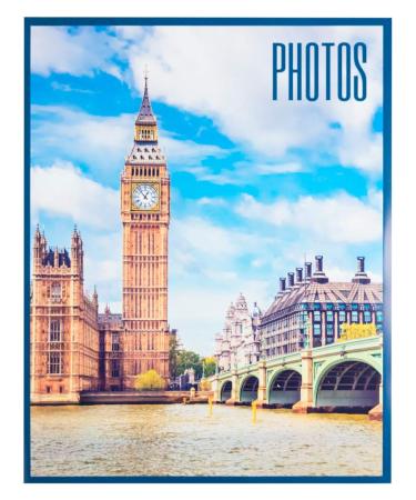 Grupo Erik Official London Photo Album - 7.8x5 Photo Album / 13x20 cm - Family Photo Album 96 Pockets - Friend Gifts Travel Gifts - Photo Albums 7.8x5 96 photos - Photo Album Slip In