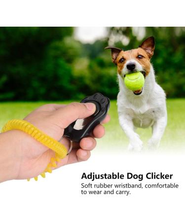 Zerodis Dog Training Clicker - Adjustable 3-Stage Sound Universal Pet Behavior Trainer for Cats & Dogs (Black) - International Shipping Available - Buy Online on SooperMarket.com