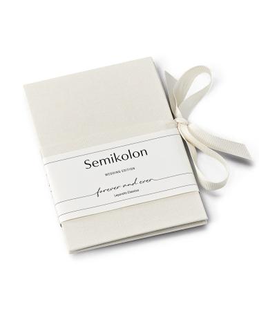 Semikolon - Photo Accordion Leporello Classico Wedding Edition, Handmade to Hold and Display up to 14 Photos, Chamois