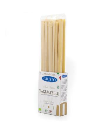 Giusto Sapore Imported Artisanal Tagliatelle Italian Pasta, Organic Bronze Drawn, 340G