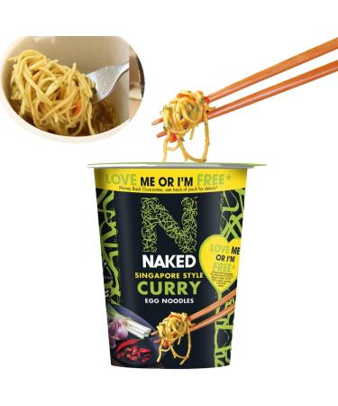 Naked Singapore Style Curry Egg Noodles Pot 78g - Buy Online on SooperMarket.com