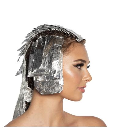 Colortrak Silver Aluminum Foil Pop-up Dispenser - 1000 Pre-cut Non-slip Textured Sheets for Hair Coloring and Highlighting - 5 x 11 - Pack of 1 - Buy Online on SooperMarket.com