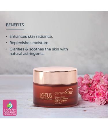 Buy Lotus Professional Dermo Spa Bulgarian Rose Night Creme 50g - Radiance & Renewal for Glowing Skin | International Shipping Available - Buy Online on SooperMarket.com
