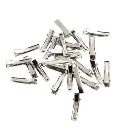F Fityle 30/100 Pack Flat Single Prong Alligator Hair Clips DIY Blanks - 32mm 30pcs 30 pieces 32 mm