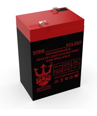 Neptune Replacement Emergency Lighting Battery for JohnLite 350 - 6V 4.5Ah SLA | International Shipping Available - Buy Online on SooperMarket.com