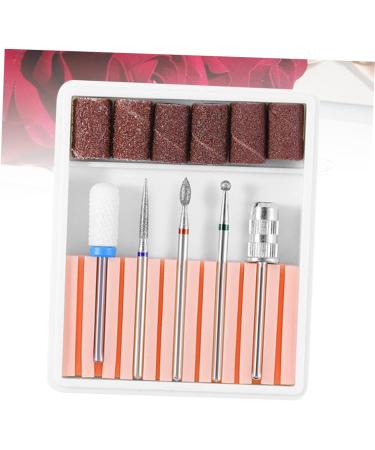 POPETPOP 1 Set Nail Grinding Head Gel Polish Remover Drill Bit Manicure Drill Bits Nail Bits Nail Art Equipment Nail File Bits Acrylic Nail Tools Nail Drill Bits Electric Accessories 6.5x5.5cm Pink - Buy Online on SooperMarket.com